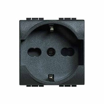 Prises internationale Anthracite 2P+T 16A 250V Bticino Livilight L4140/16 Prises internationale Anthracite 2P+T 16A 250V Bticino Livilight L4140/16