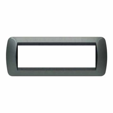 Plaque Living International 7 modules - Acier foncé L4807AC Plaque Living International 7 modules - Acier foncé L4807AC
