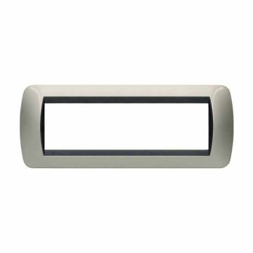 Plaque Living International 7 modules - Titane Lumière L4807TC Plaque Living International 7 modules - Titane Lumière L4807TC