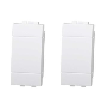 Obturateur compatible Bticino Livinglight couleur blanc paquet 2pcs