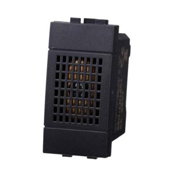 Sonnerie de bronze 6A 230V compatible Bticino Livinglight couleur noir