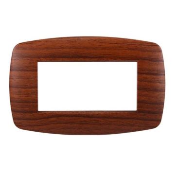 Ettroit Plaque compatible Bticino Livinglight 4 modules slim plastique, couleur bruyère - LN87403