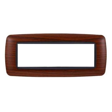 Ettroit Plaque compatible Bticino Livinglight 7 modules plastique arrondi couleur bruyère - LN88703