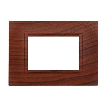 Plaque compatibles Bticino Livinglight 3 modules plastique carré couleur radica