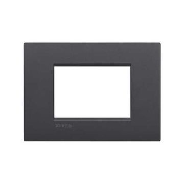 Living Light AIR Bticino Plate 3 Modules anthracite - métal LNC4803AR Living Light AIR Bticino Plate 3 Modules anthracite - métal LNC4803AR