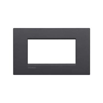 BTICINO LNC4804AR LivingLight AIR plate 4 modules - Anthracite - métal BTICINO LNC4804AR LivingLight AIR plate 4 modules - Anthracite - métal