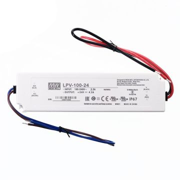 Meanwell LPV-100-24 Alimentation à découpage à sortie unique 24V 100.8W 4.5A étanche IP67