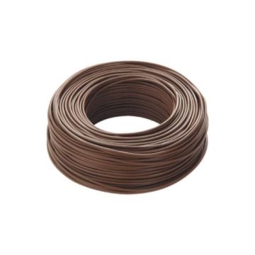 Câble électrique unipolaire CPR FS17 450/750 1X1,5mm² marron - écheveau 100m Câble électrique unipolaire CPR FS17 450/750 1X1,5mm² marron - écheveau 100m