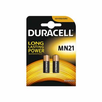 Batterie alcaline Duracell 12V MN21 A23 - Blister 2 pcs Batterie alcaline Duracell 12V MN21 A23 - Blister 2 pcs