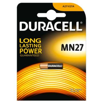 Batterie alcaline Batterie spéciale Duracell 12V MN27 - Paquet de 1 pcs Batterie alcaline Batterie spéciale Duracell 12V MN27 - Paquet de 1 pcs