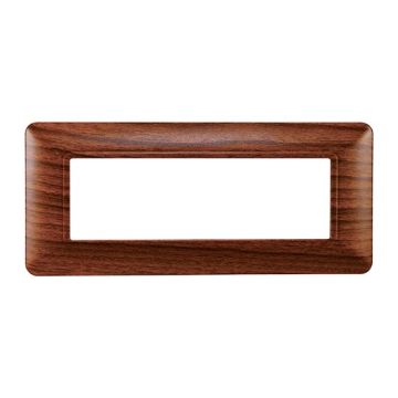 Plaque compatibles Bticino Matix 6 modules plastique couleur radica