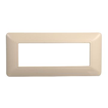 Plaque compatibles Bticino Matix 6 modules plastique couleur sable