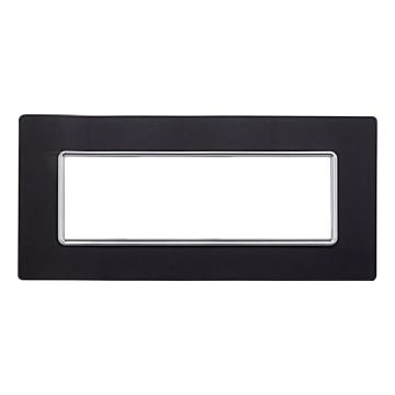 Plaque compatibles Bticino Matix 6 modules verre couleur bronze foncé