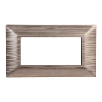 Plaque compatibles Bticino Matix 4 modules plastique couleur or satiné