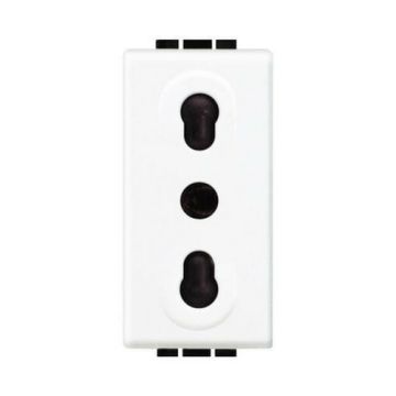 N4180 Bticino Living Light 2P + T 10 / 16A 250V White plug N4180 Bticino Living Light 2P + T 10 / 16A 250V White plug