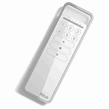 Télécommande NICE P6 pour le contrôle de 6 charges électriques, 6 groupes d'automatismes, volets, lumières Télécommande NICE P6 pour le contrôle de 6 charges électriques, 6 groupes d'automatismes, volets, lumières