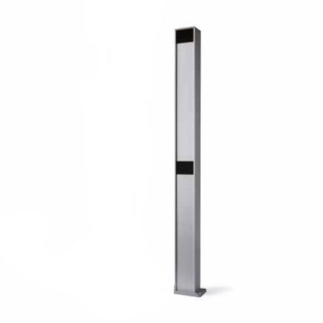 Colonne en aluminium 80x60mm H1000mm pour 2 photocellules Nice PPH2