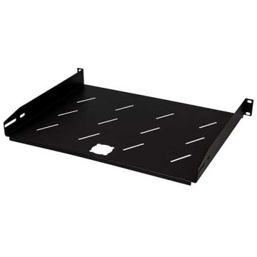 Étagère fixe 1U 350mm pour Armoire rack 19" acier couleur noir RAL 9005 Étagère fixe 1U 350mm pour Armoire rack 19" acier couleur noir RAL 9005