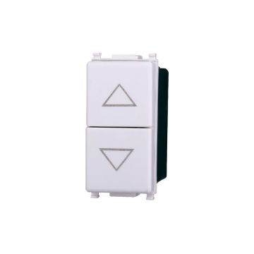 ETTROIT EV1204 Interrupteur haut et bas double verrouillage 10A Couleur blanche Compatible avec Vimar Plana