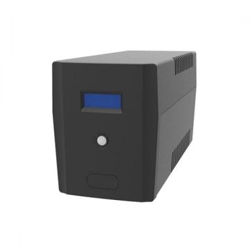 Line-Interactive UPS 1000VA/600W avec Affichage LCD protégeant l'interface USB et RJ11 Line-Interactive UPS 1000VA/600W avec Affichage LCD protégeant l'interface USB et RJ11