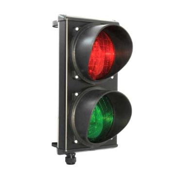 Feu de circulation avec deux feux à LED 230V 120mm IP65 Feu de circulation avec deux feux à LED 230V 120mm IP65