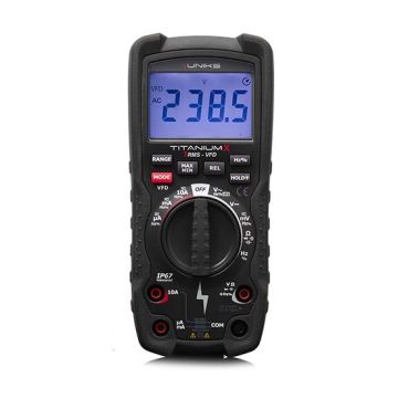 Multimètre numérique Industriel ultra-résistant IP67 TRMS VFD CAT IV 600V, CAT III 1000V Uniks TITANIUMX
