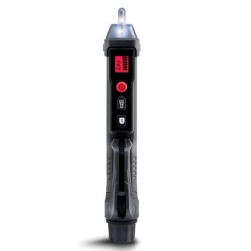 Uniks R10 Testeur de phase détecteur de tension sans contact avec affichage et lampe de poche LED DUAL-RANGE 48V – 1000V Uniks R10 Testeur de phase détecteur de tension sans contact avec affichage et lampe de poche LED DUAL-RANGE 48V – 1000V