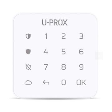 Clavier numérique sans fil 868MHz couleur blanc est utilisé pour armer/désarmer le système de sécurité U-Prox Keypad G1 Clavier numérique sans fil 868MHz couleur blanc est utilisé pour armer/désarmer le système de sécurité U-Prox Keypad G1