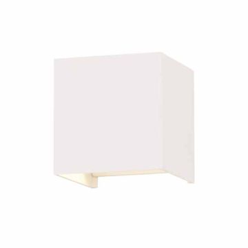 Applique murale LED carrée V-TAC VT-759 5W, 700 lm, 140 lm/W, double faisceau lumineux, couleur blanc satiné 4000 K, IP65, référence 217088