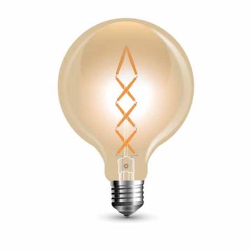 Ampoule LED Vintage 8W Filament E27 G125 Amber VT-2018 2200K Ampoule LED Vintage 8W Filament E27 G125 Amber VT-2018 2200K