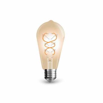 Lampada LED filamento Vintage Ambra 5W Е27 ST64 2200K 300LM Lampada LED filamento Vintage Ambra 5W Е27 ST64 2200K 300LM