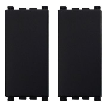Cache-clé factice ETTROIT couleur noire compatible Vimar Arke (lot de 2) - VA0100
