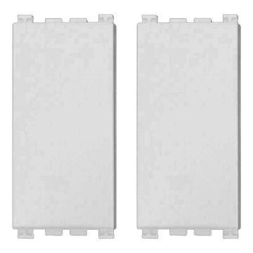 Cache-clé ETTROIT couleur blanc compatible avec Vimar Arke (lot de 2) - VA0100B