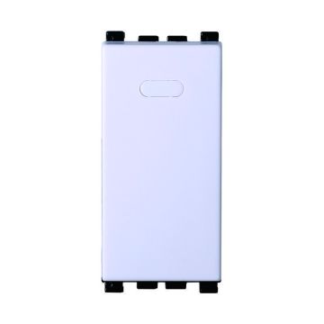 Interrupteur unipolaire ETTROIT 1P 16A couleur blanc compatible avec Vimar Arke VA0401B