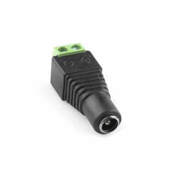 Connecteur d'alimentation femelle avec borne polarisée Connecteur d'alimentation femelle avec borne polarisée