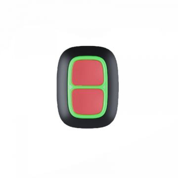 Bouton de sécurité sans fil Ajax DoubleButton Jeweller, noir 38102.79.BL1
