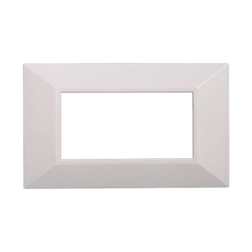 ETTROIT AN90401 4p Plaque Pyramide Série Lune Couleur Blanc Compatible avec Bticino Axolute