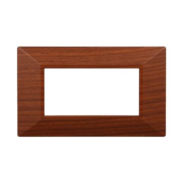 ETTROIT AN90403 4P Plaque Pyramide Série Lune Couleur Briar Compatible avec Bticino Axolute