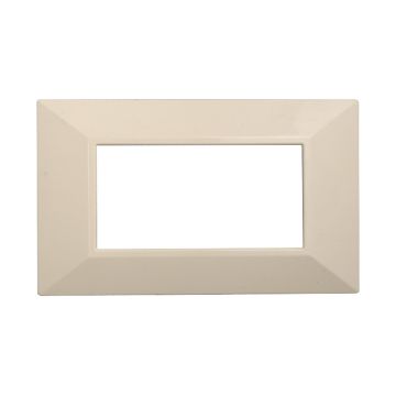 ETTROIT AN90409 Plaque Pyramide 4P Série moon Couleur Sable Compatible avec Bticino Axolute