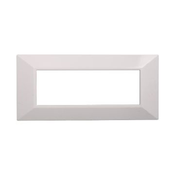 ETTROIT AN90601 Plaque Pyramide 6P Couleur Blanc Compatible avec Bticino Axolute