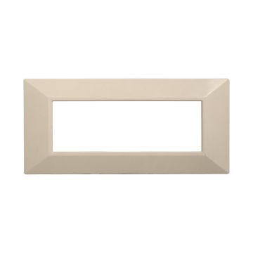ETTROIT AN90609 Plaque Pyramide 6P Couleur Sable Compatible avec Bticino Axolute