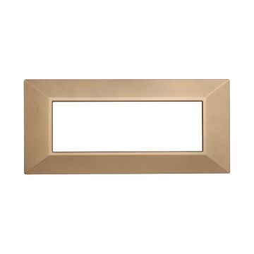 ETTROIT AN90611 6P Plaque Pyramide Série Lune Couleur Or Compatible avec Bticino Axolute