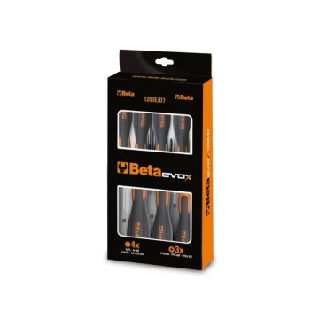 BETA jeu de 8 tournevis EVOX EASY tournevis LP-PH SERIES 8PCS /D8P (5 fentes + 3 croix) 012031018 BETA jeu de 8 tournevis EVOX EASY tournevis LP-PH SERIES 8PCS /D8P (5 fentes + 3 croix) 012031018