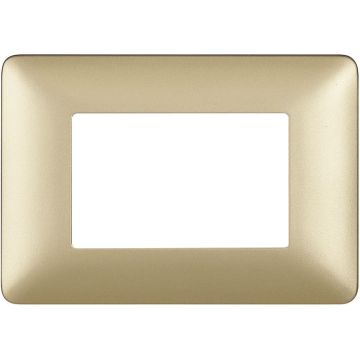 Bticino matix - Plaque or 3p 2 modules couleur or