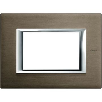 BTICINO HA4803BR plaque rectangulaire 3 modules axolute 3P série bronze BTICINO HA4803BR plaque rectangulaire 3 modules axolute 3P série bronze