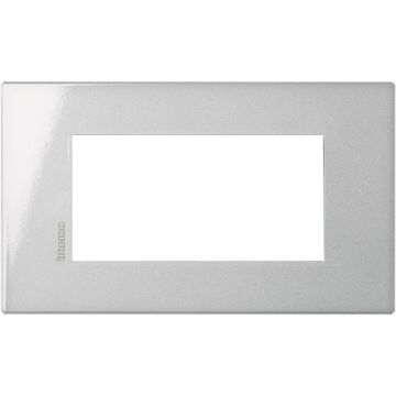 Plaque 4 modules Bticino Axolute Air - Tech - matériau métallique HW4804HC