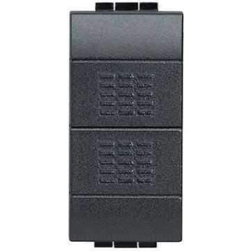 BTICINO L4036 living international - double bouton (1P/Non)+(1P/Non) Anthracite BTICINO L4036 living international - double bouton (1P/Non)+(1P/Non) Anthracite