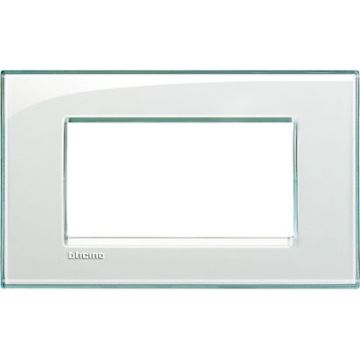 BTICINO Living Light LL - Plaque rectangulaire 4P aigue-marine LNA4804KA BTICINO Living Light LL - Plaque rectangulaire 4P aigue-marine LNA4804KA