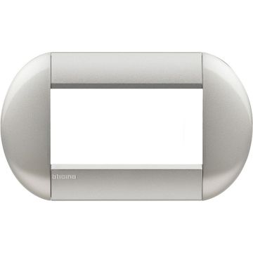 BTICINO LIVING LIGHT LL - Plaque de recouvrement 4P 4 modules, coloris gris tech BTICINO LIVING LIGHT LL - Plaque de recouvrement 4P 4 modules, coloris gris tech