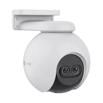 EZVIZ C8PF Caméra de surveillance panoramique intelligente WiFi PTZ avec zoom 8x, double objectif et détection intelligente par IA